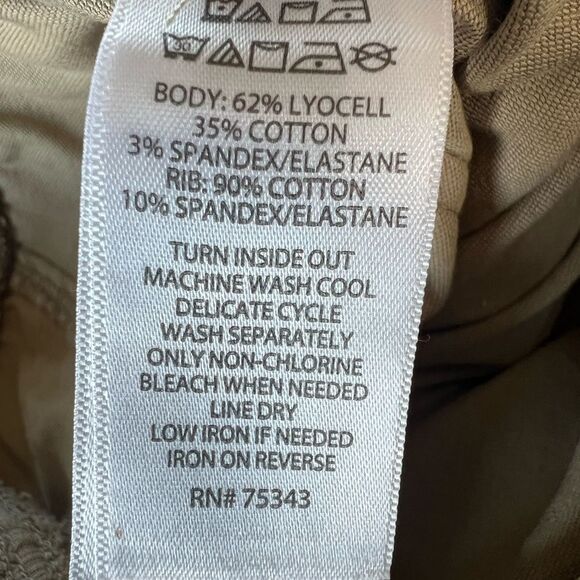 C&C California Comfort Waist Pull On Tan Cargo Jogger Pants Size M/L - Picture 12 of 14